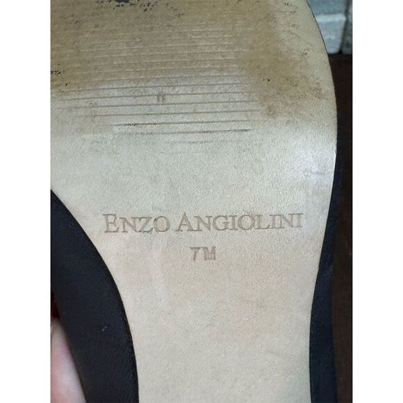 Enzo Angiolini Martini Women's Black Stiletto Heels with Bow Size 7 - Picture 7 of 10